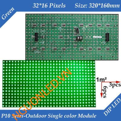 Module P10 màu xanh lá