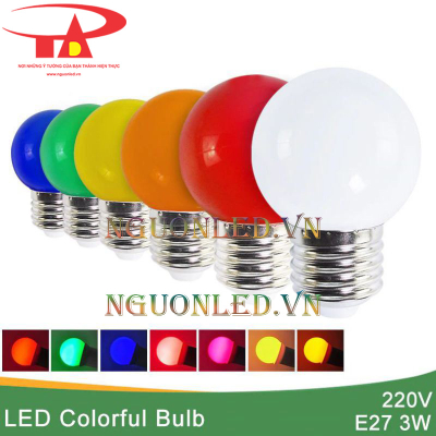 Bóng led chanh 3w RGB