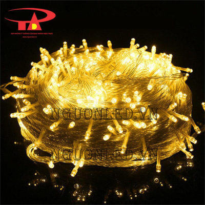Đèn led trang trí noel 100m màu vàng