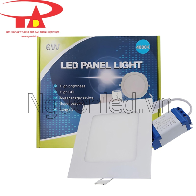 Đèn led âm trần 6W vuông màu trung tính
