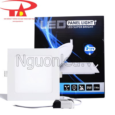 Đèn led âm trần vuông 3 màu 9w