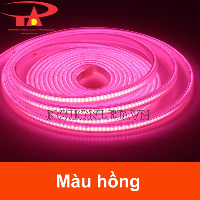 Đèn led dây COB 220V màu hồng