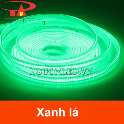 Đèn led dây COB 220V màu xanh lá