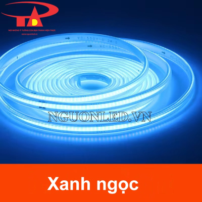 Đèn led dây COB 220V màu xanh ngọc