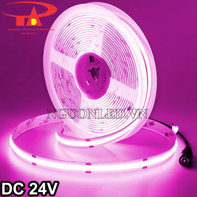 Đèn led dây COB 24V màu hồng