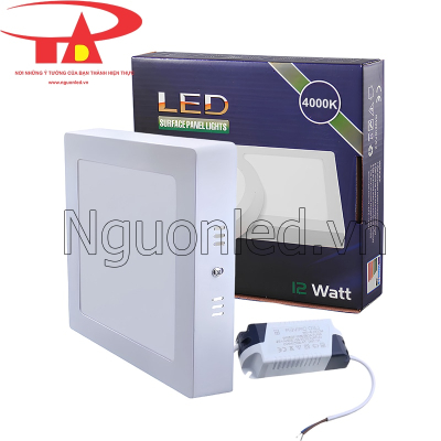 Đèn led ốp nổi 12W vuông màu trung tính